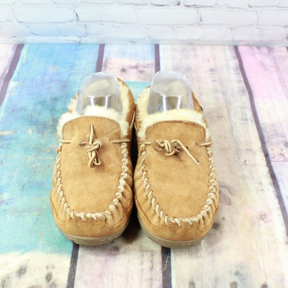 LL BEAN Lined Wicked Good Moc Slippers Size 7 M - Picture 5 of 9
